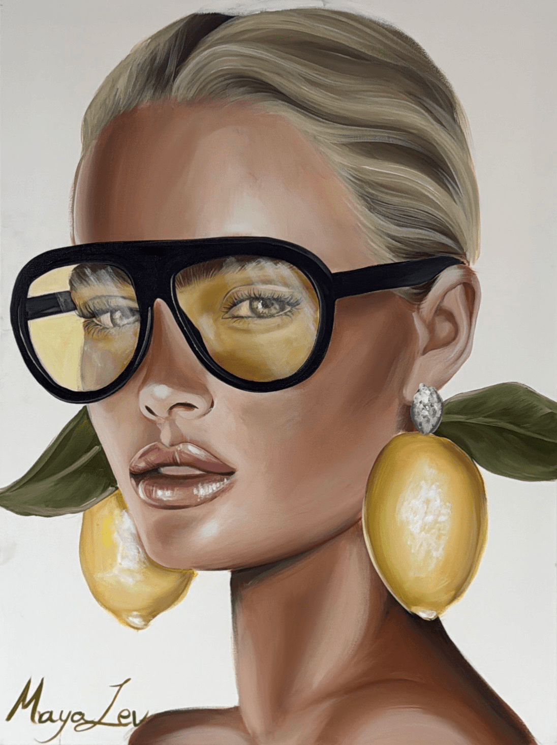 The Woman with Lemon Earrings