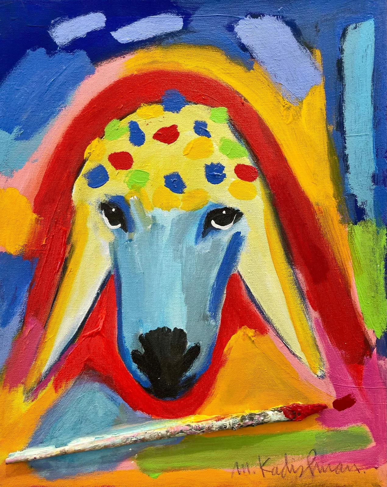Sheep with the Brush. Kadishman Menashe