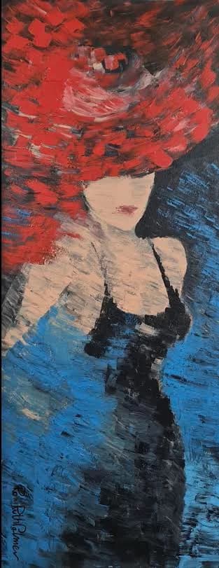 Woman with a red hat