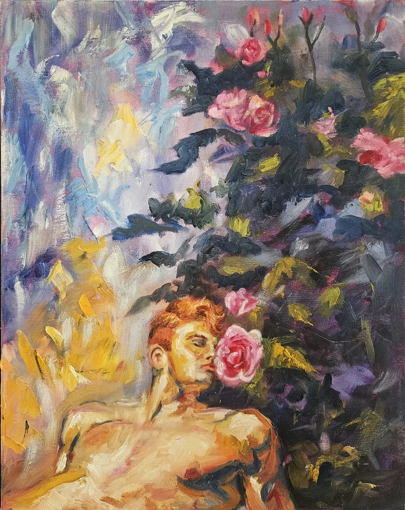 Roots of gold, flowers of blush