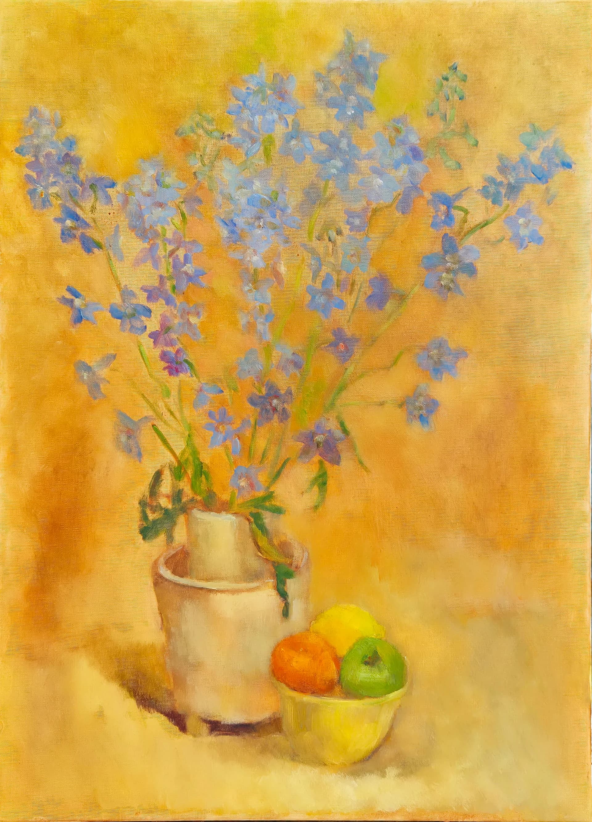 Blue delphinium bouquet