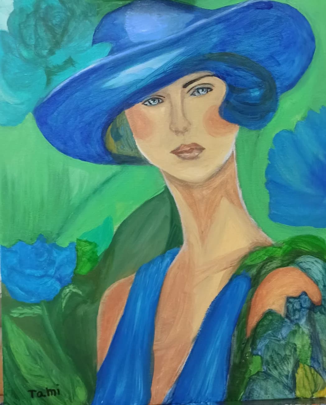 Woman in Blue