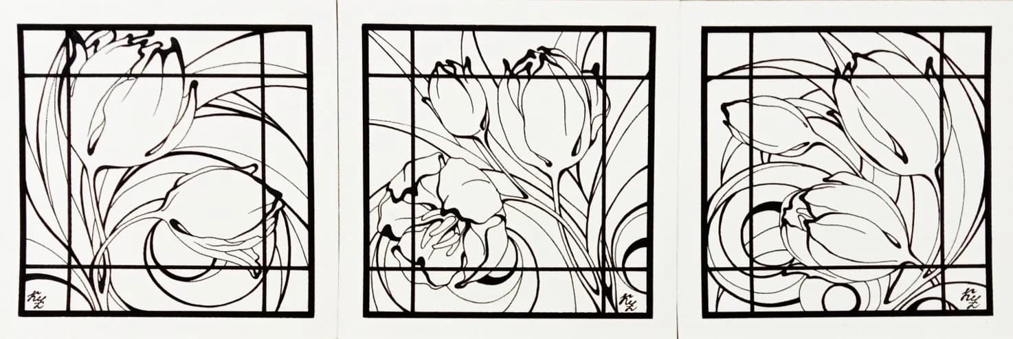 Tulip Variations in Line