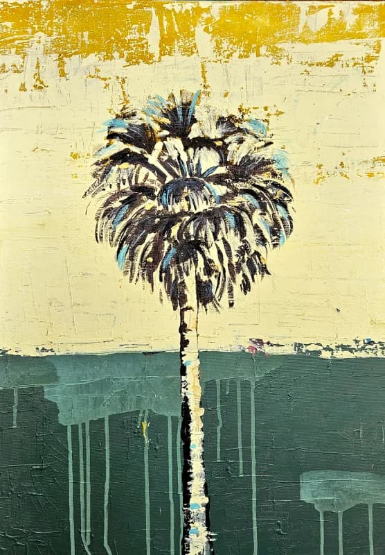 Palm in Ochre Light