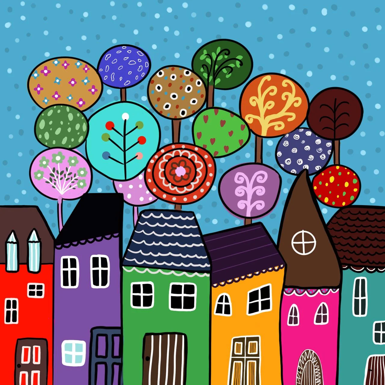 Whimsical Village Canopy