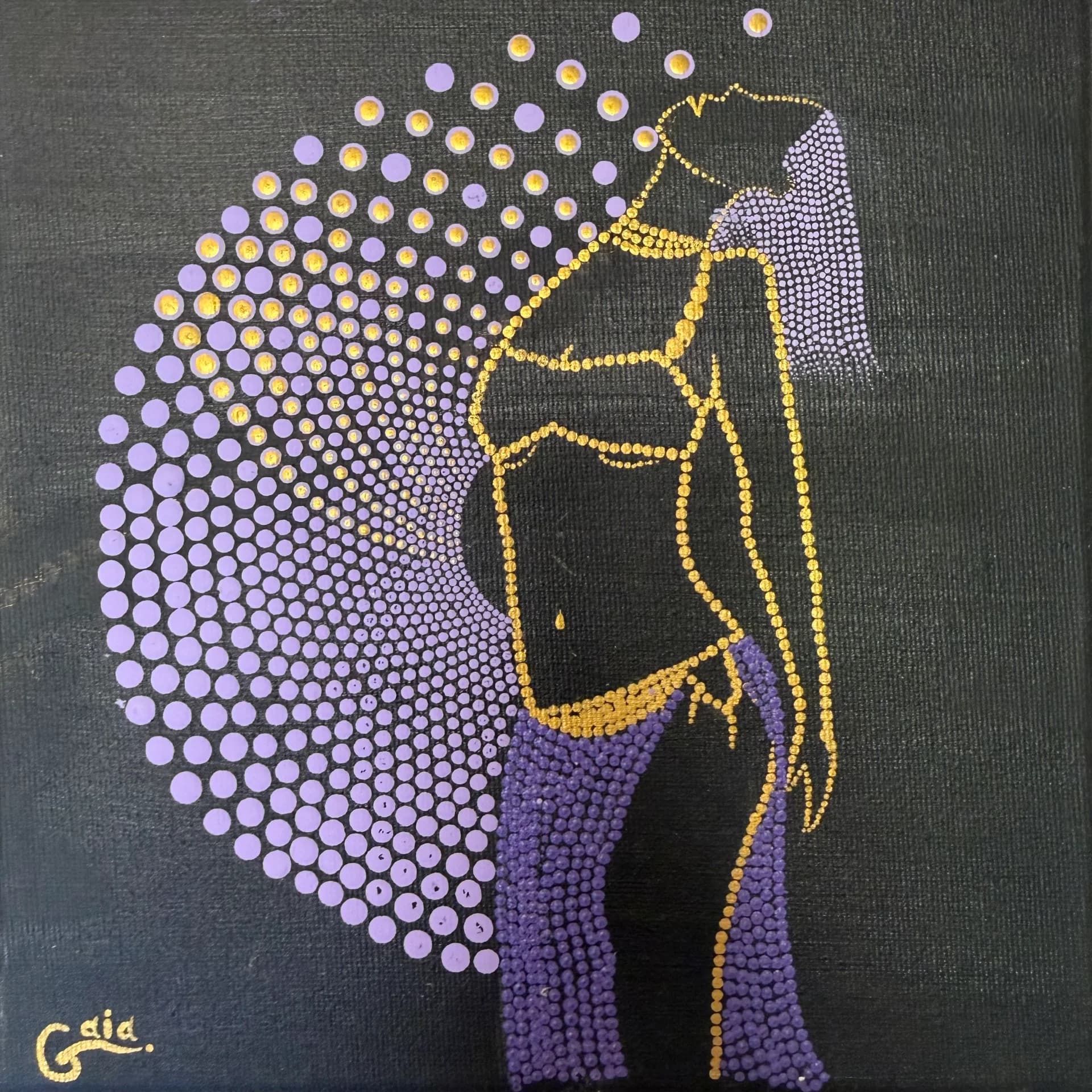 Golden Veil Figure