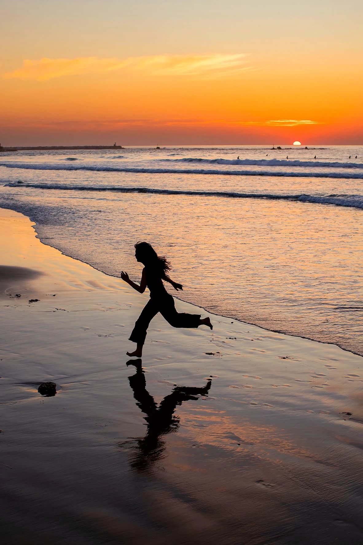 Running Into Sunset