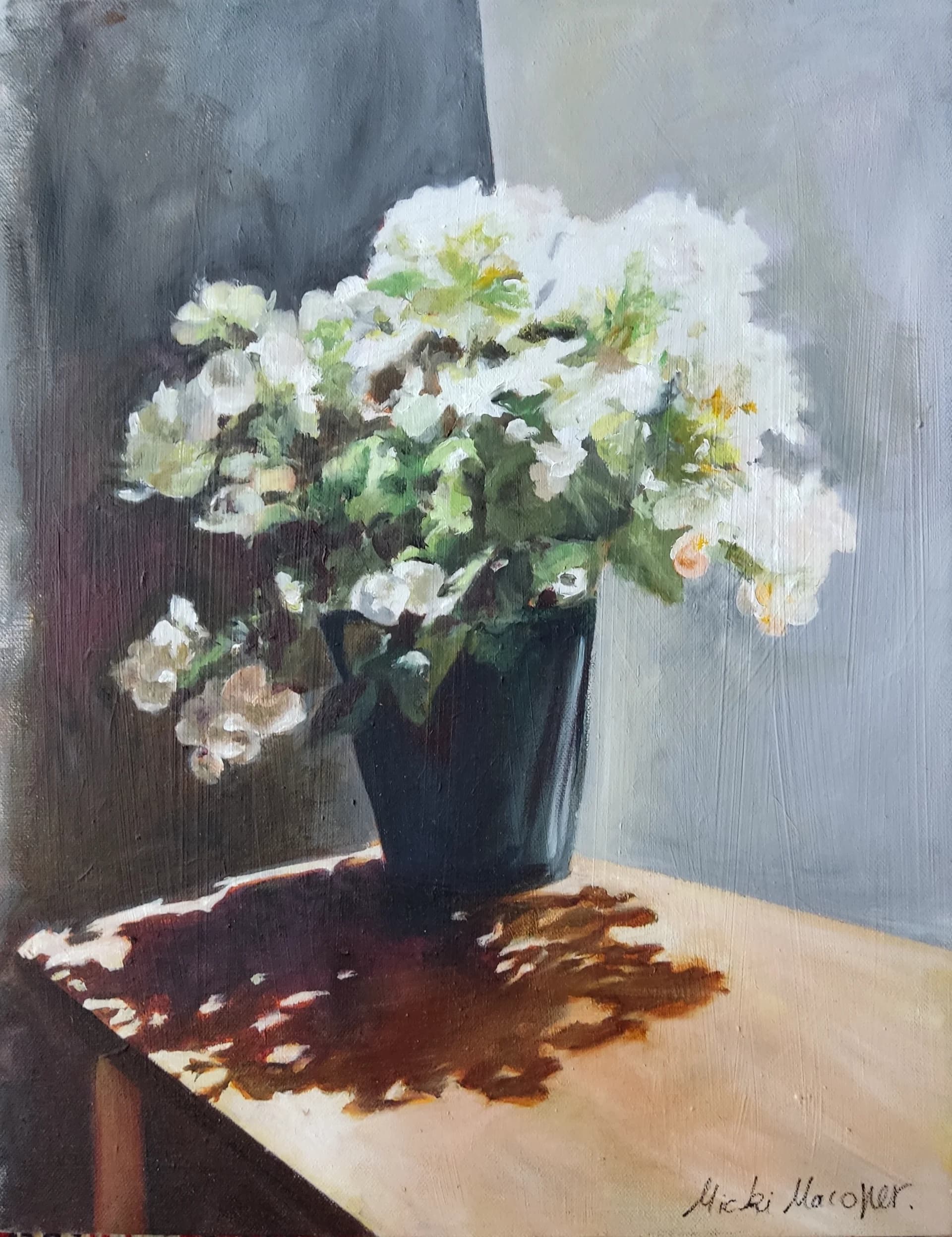 White Blossoms at Noon